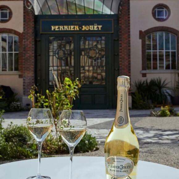 Perrier Jouet Verre Belle Epoque Hand PaintedAnimone Grand Champagne 6pc Set - Picture 7 of 12